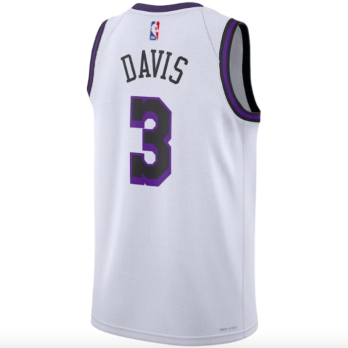 Баскетбольная джерси 2022 23 LA Lakers 3 Anthony Davis Swingman City