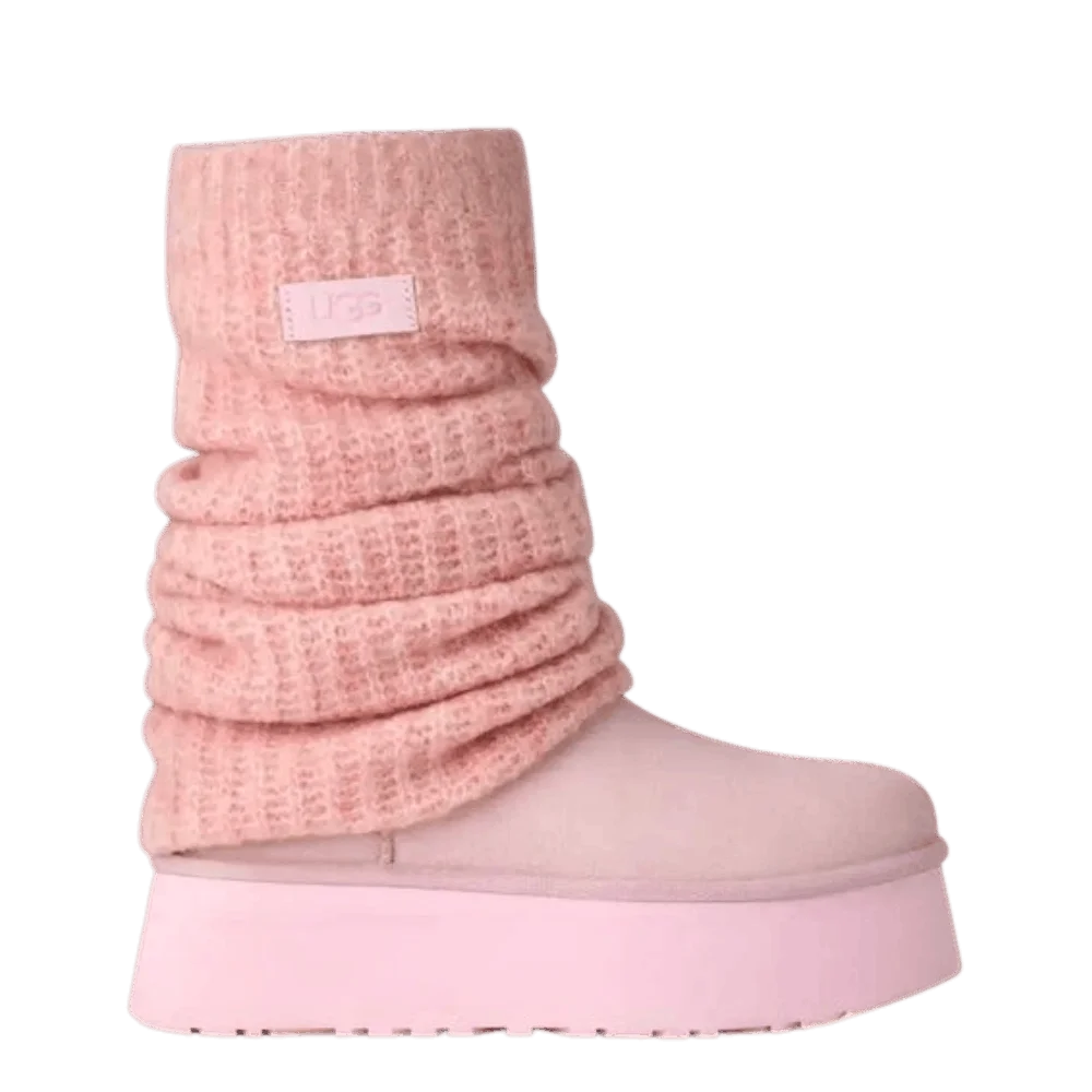 Ботинки UGG Wmns Classic Mini Dipper Legwarmer Boots 'Ribbon Candy Pink'