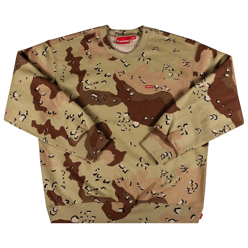 Supreme Small Box Crewneck 'Chocolate Chip Camo'