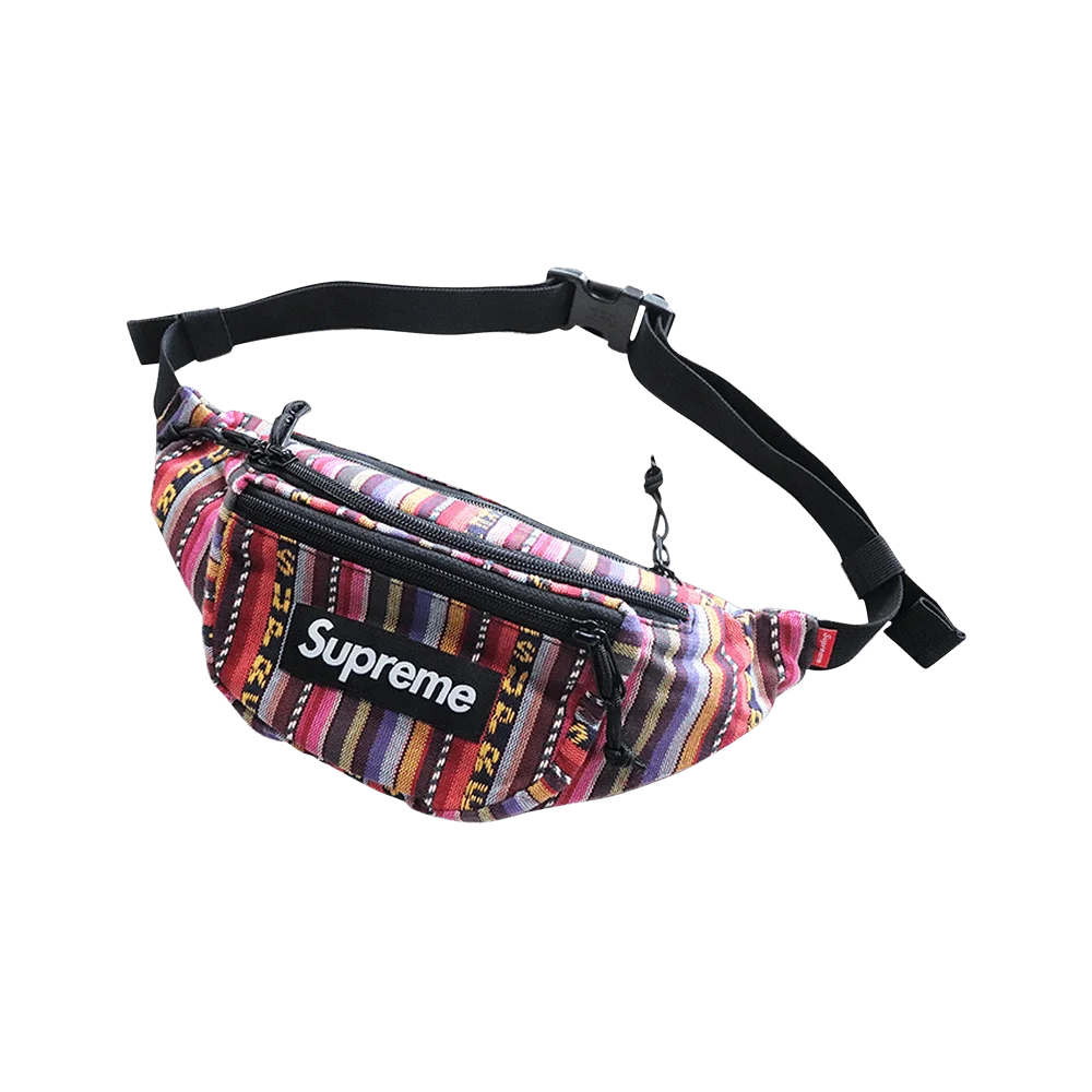 Supreme Woven Stripe Waist Bag 'Multicolor'