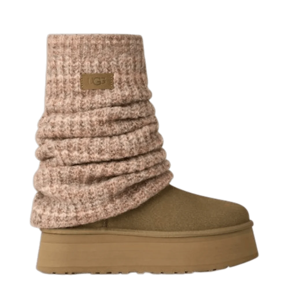 Ботинки UGG Wmns Classic Mini Dipper Legwarmer Boot 'Light Bronze'