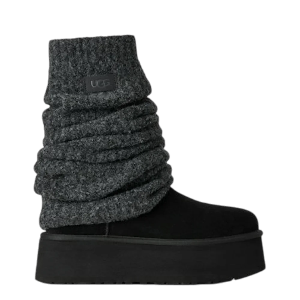 Ботинки UGG Wmns Classic Mini Dipper Legwarmer Boot 'Black'
