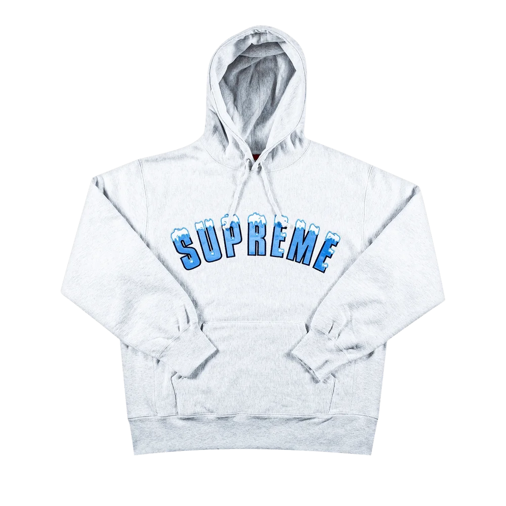 Supreme Icy Arc Hooded Sweatshirt 'Ash Grey'