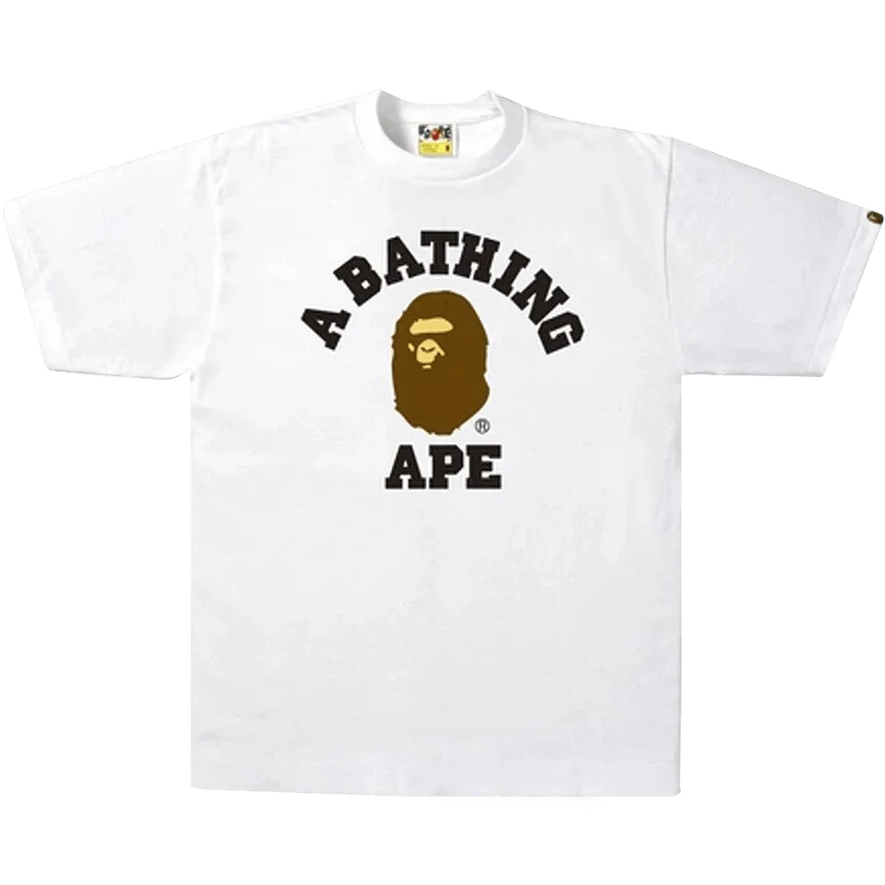 BAPE College T-Shirt 'White'