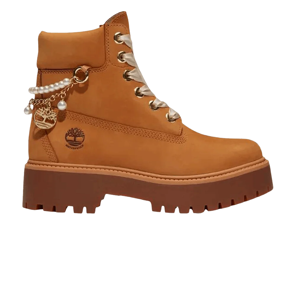 Ботинки Timberland Wmns 6-Inch Waterproof Platform Boot Stone Street 'Wheat Nubuck'