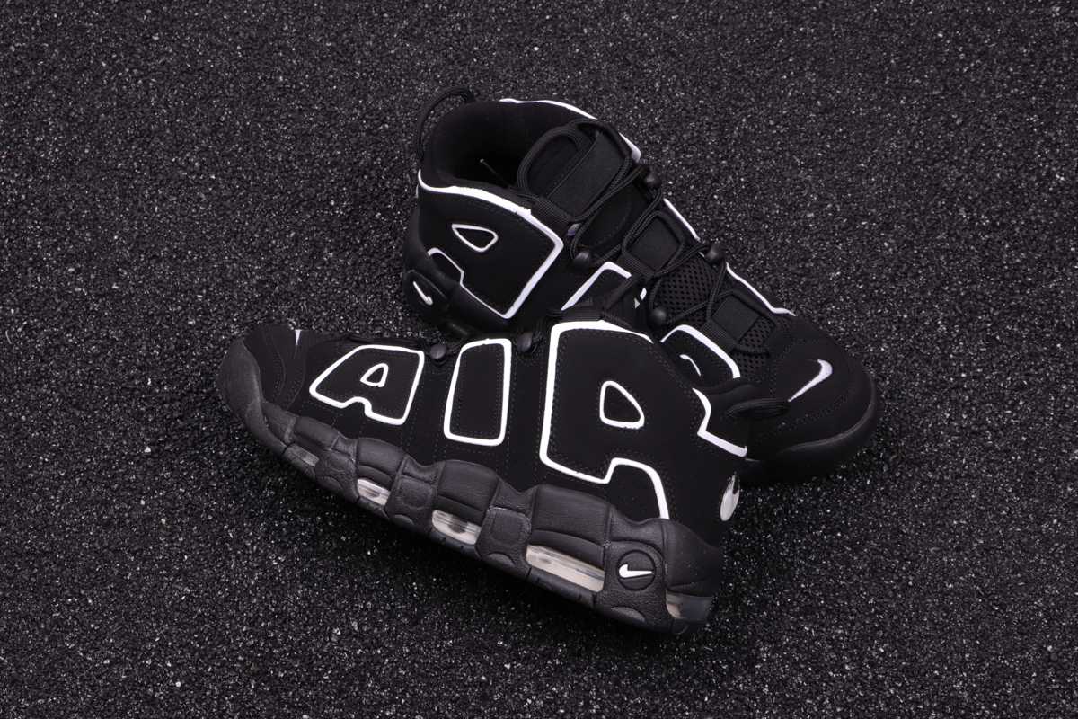 Air more uptempo black white 2016 best sale