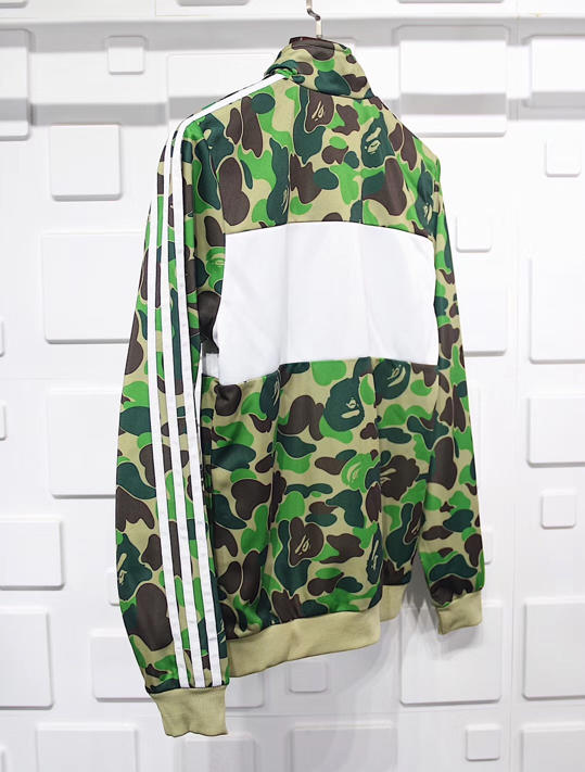 Bape x adidas abc camo track jacket green on sale