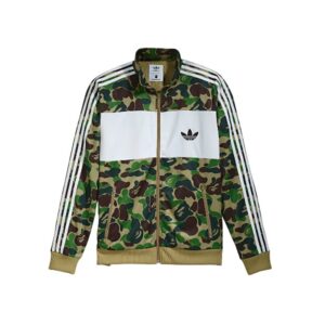 Купить олимпийку Adidas x Bape ABC Camo Track Jacket Green
