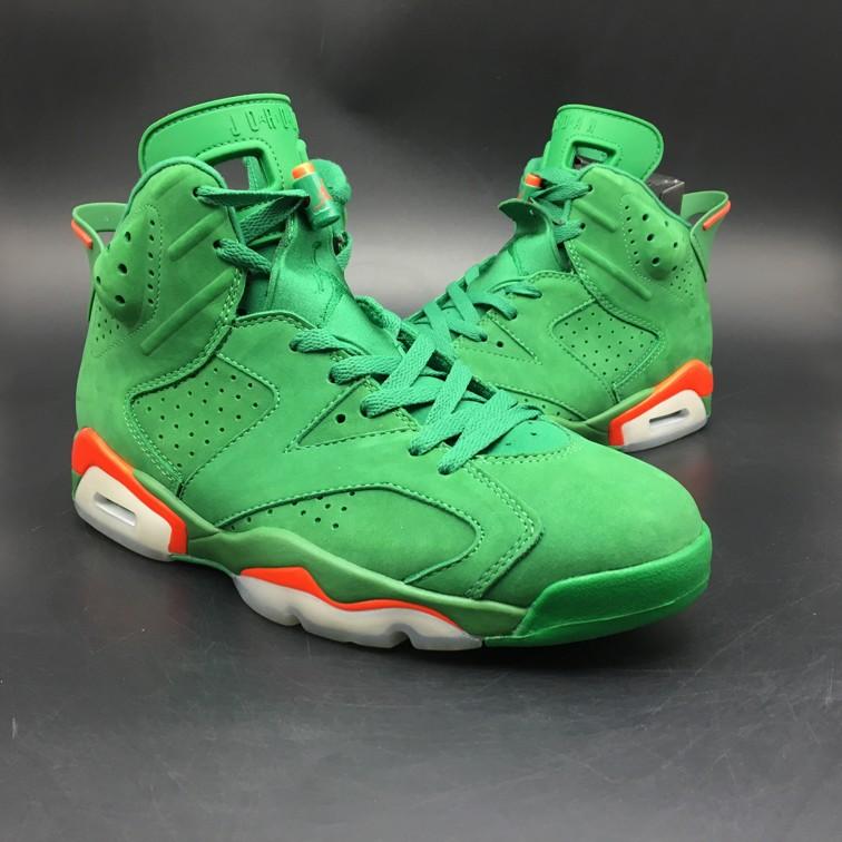 Заказать кроссовки Air Jordan 6 Retro NRG Green Suede Gatorade