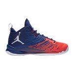 Medium Red/Navy Blue/Orange-White