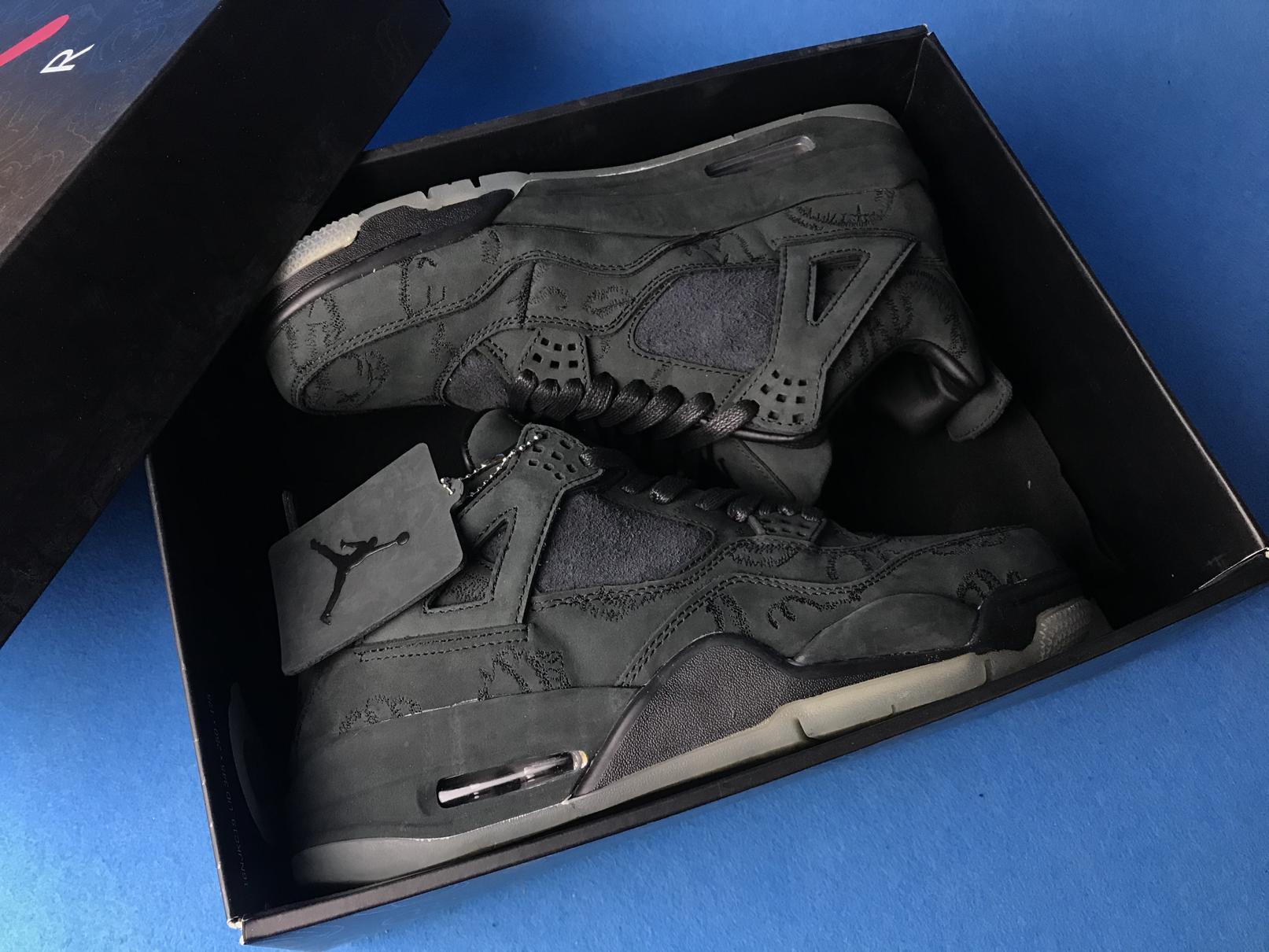 KAWS x Air Jordan 4 Retro Black 930155 001