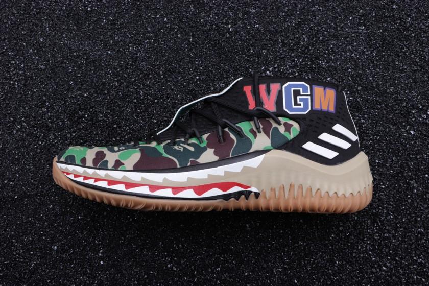 A Bathing Ape x adidas Dame 4 Camo AP9974