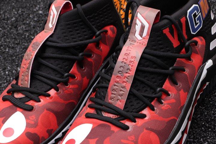 A Bathing Ape x adidas Dame 4 Red AP9976