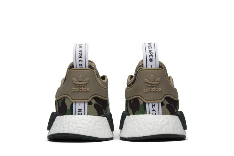 Кроссовки A Bathing Ape x adidas NMD_R1 'Olive Camo'