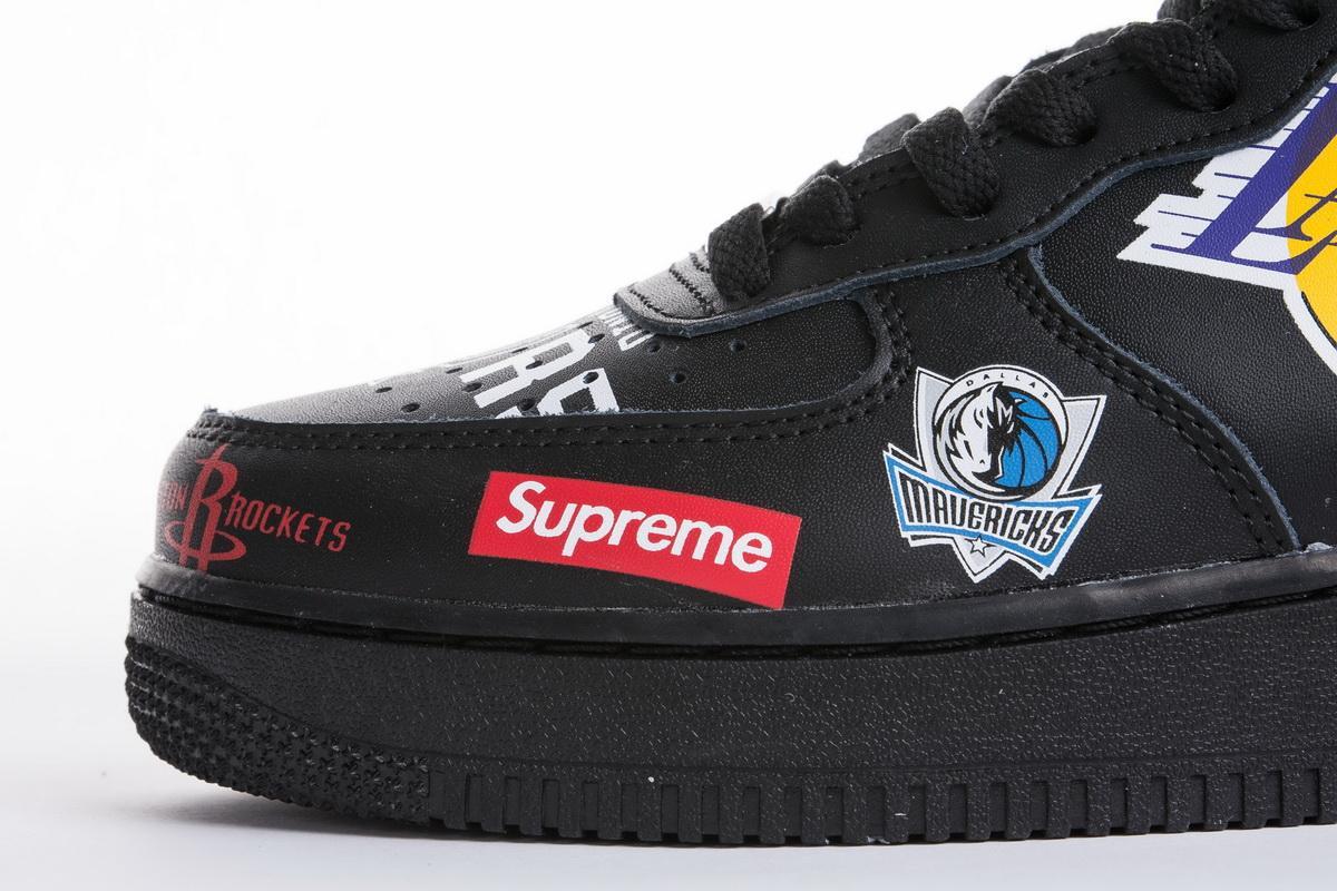 Supreme x NBA x Nike Air Force 1 Mid 07 Black AQ8017 001