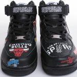 Заказать кроссовки Supreme x NBA x Nike Air Force 1 Mid 07 Black