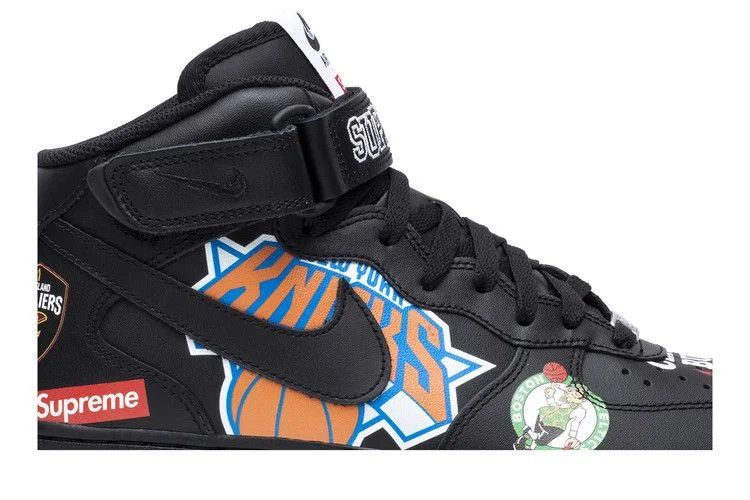 Кроссовки Supreme x NBA x Nike Air Force 1 Mid 07 'Black'
