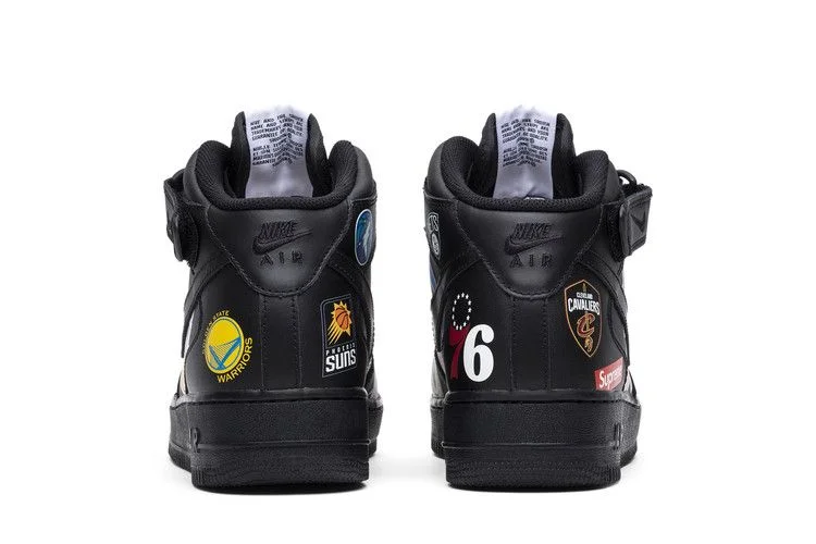 Кроссовки Supreme x NBA x Nike Air Force 1 Mid 07 'Black'