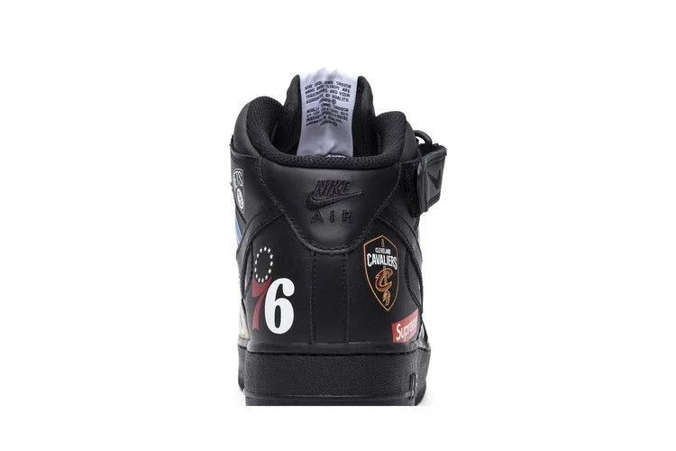 Кроссовки Supreme x NBA x Nike Air Force 1 Mid 07 'Black'