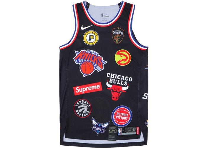 Supreme Nike NBA Teams Authentic Jersey Black