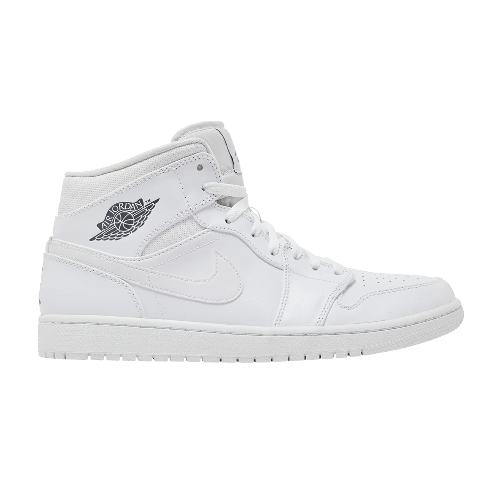 Кроссовки Air Jordan 1 Mid 'White Cool Grey'