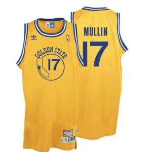 Баскетбольная джерси #17 Chris Mullin Gold Hardwood Classic Swingman Jersey в жёлтой расцветке