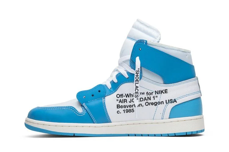 Кроссовки Off-White x Air Jordan 1 Retro High OG 'UNC'