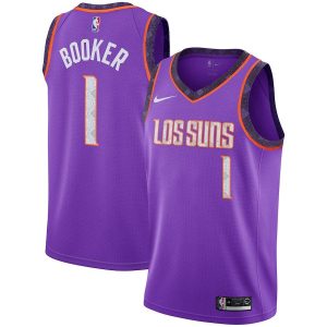 Заказать поиск джерси 2018-19 Devin Booker Suns #1 City Purple