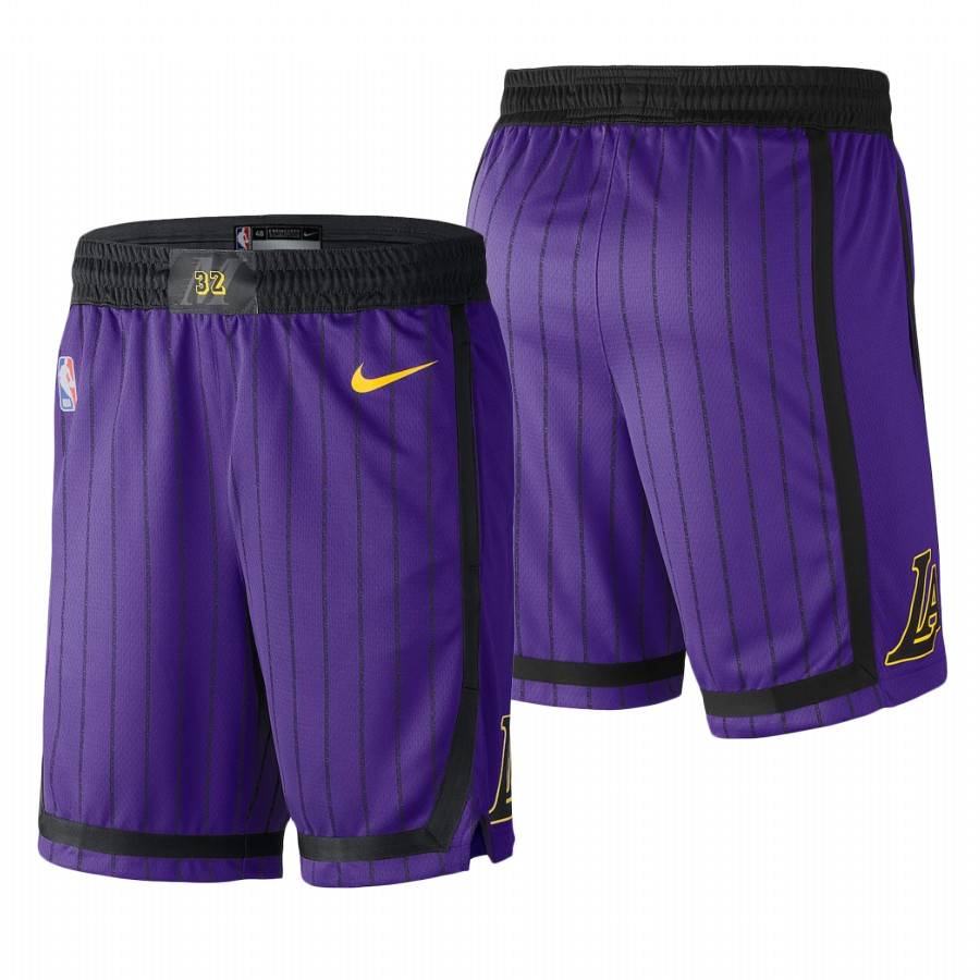 2019 Los Angeles Lakers Purple City Shorts