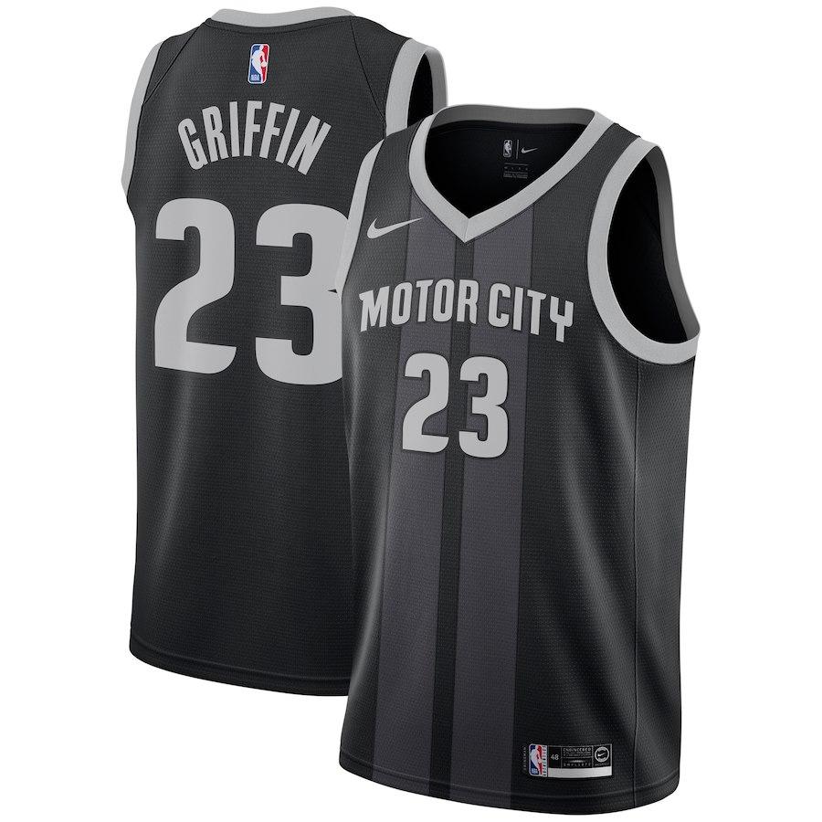 Blake Griffin Pistons 23 City Edition Black