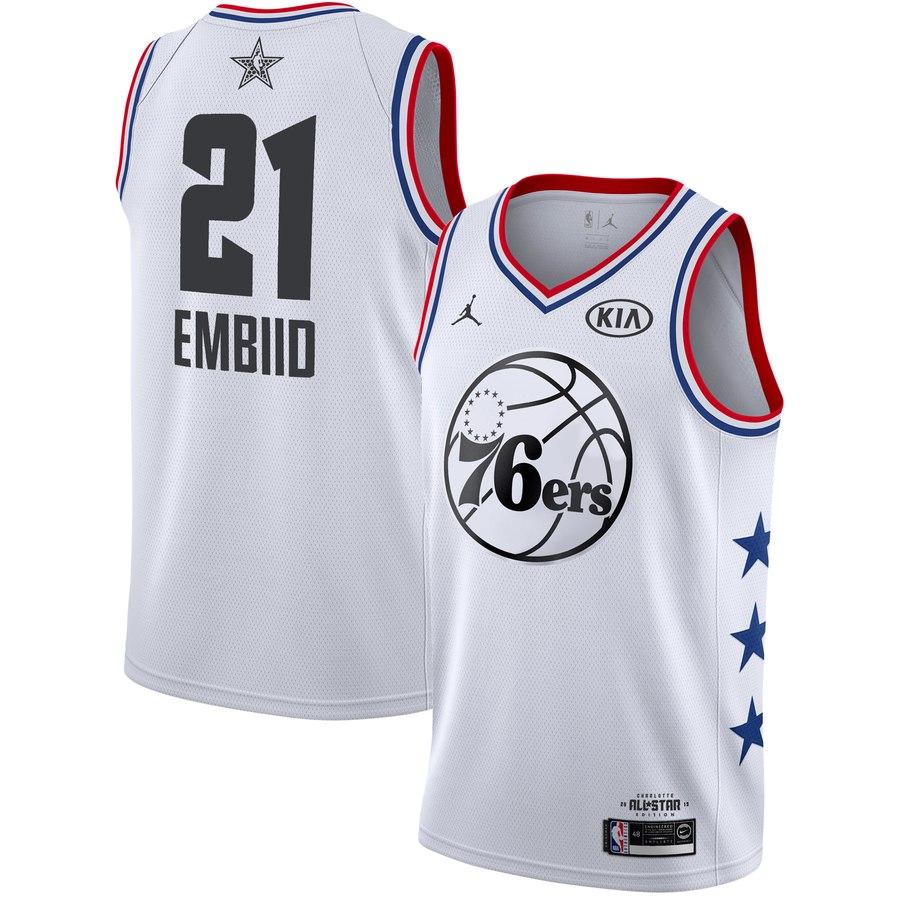 Joel Embiid 76ers 21 2019 All Star White