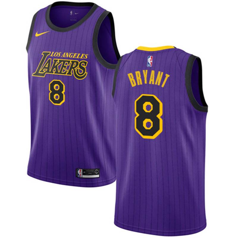 Los Angeles Lakers 24 Kobe Bryant Purple City