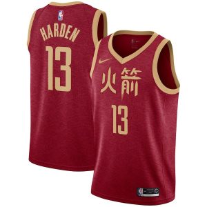 Заказать поиск джерси 2018-19 James Harden Rockets #13 City Red