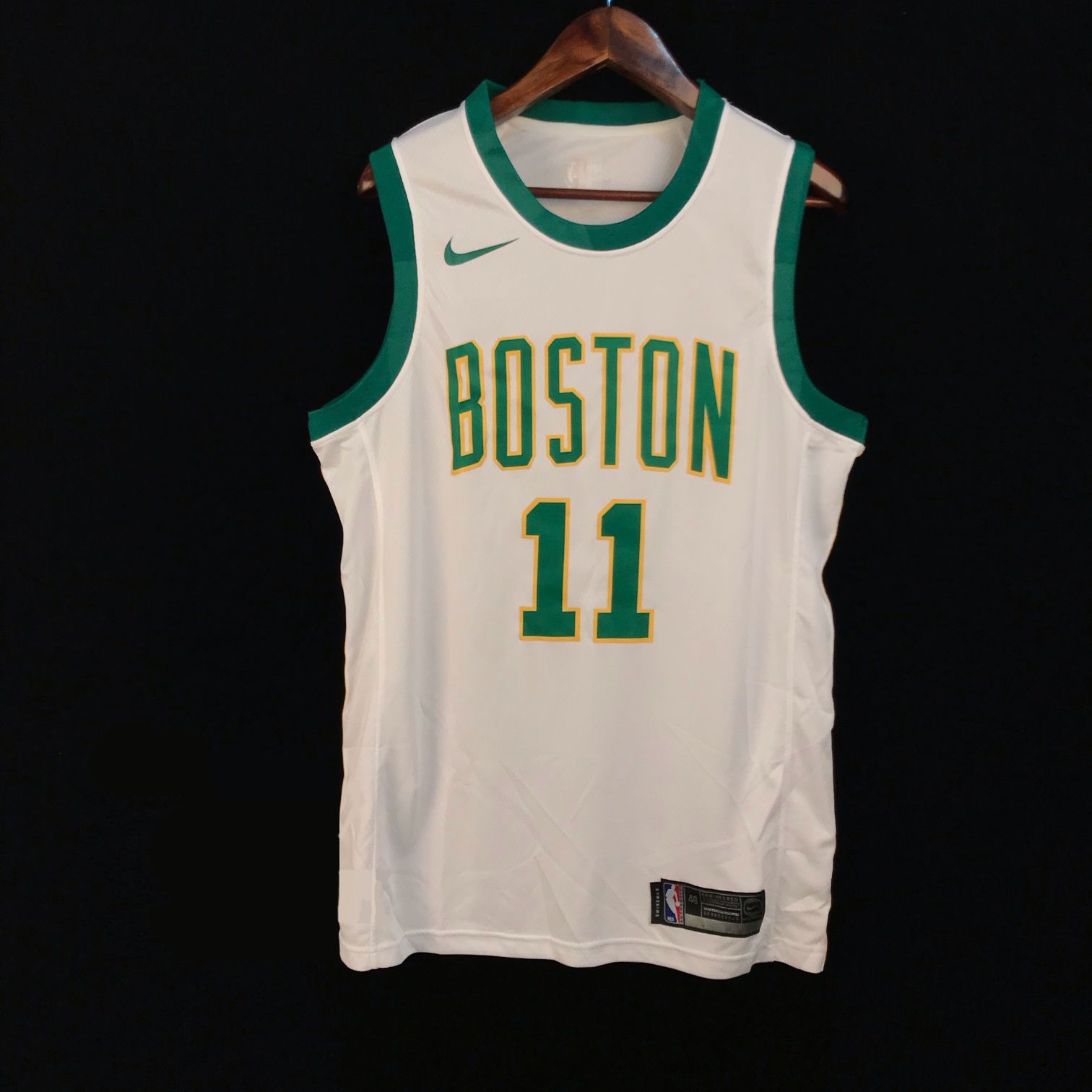 Баскетбольная джерси 2018-19 Kyrie Irving Celtics #11 City White