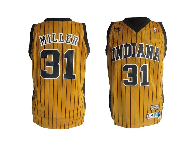 1996 Indiana Pacers 31 Reggie Miller Gold Road