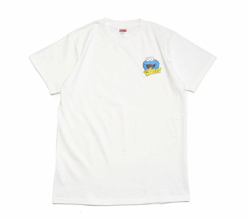 Заказать футболку 2019 KAWS x Sesame Street Cookie Monster White