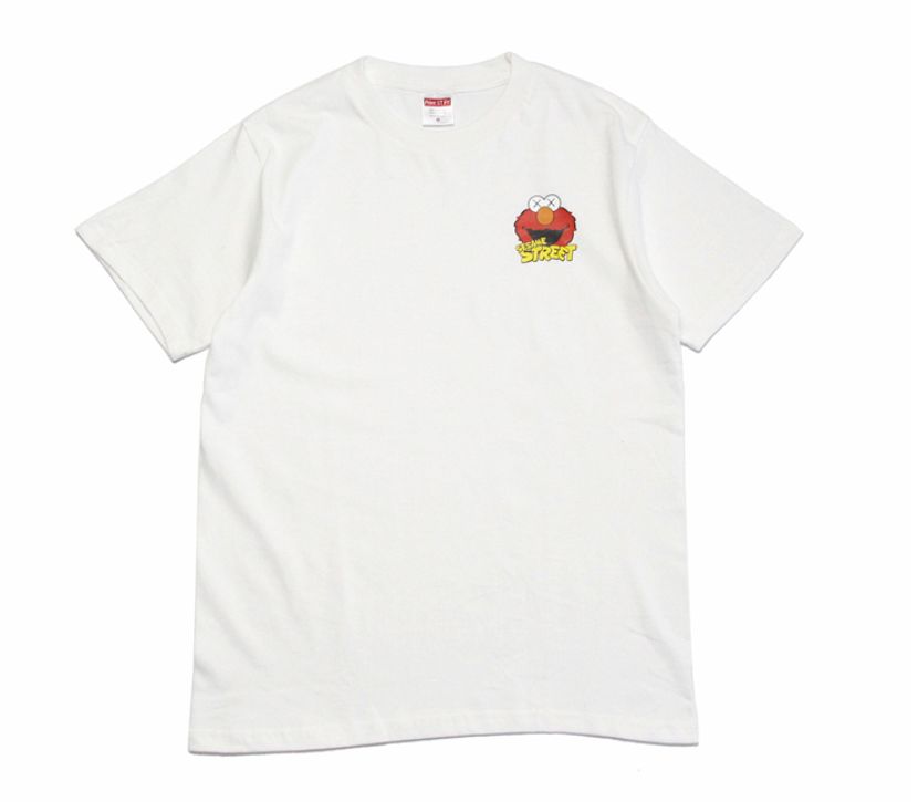 Заказать поиск футболки 2019 KAWS x Sesame Street Elmo Tee White