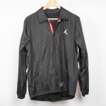 kaws x jordan satin coaches jacket black