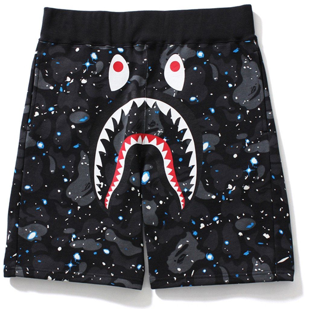 Shark Shorts Space Camo Glow In The Dark