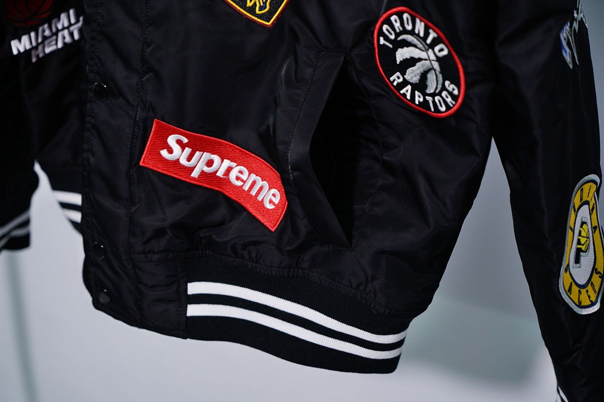 Supreme x Nike x NBA Teams Warm Up Jacket Black