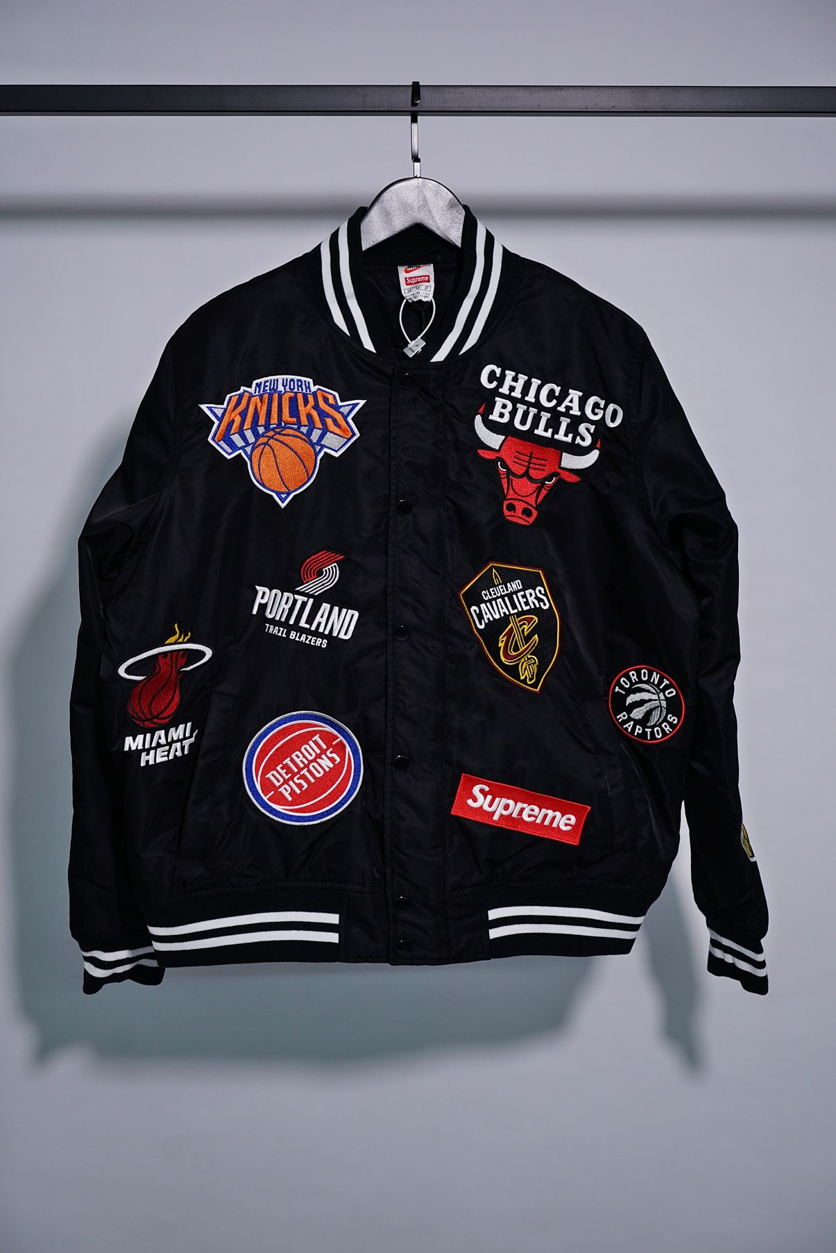 Supreme x Nike x NBA Teams Warm Up Jacket Black