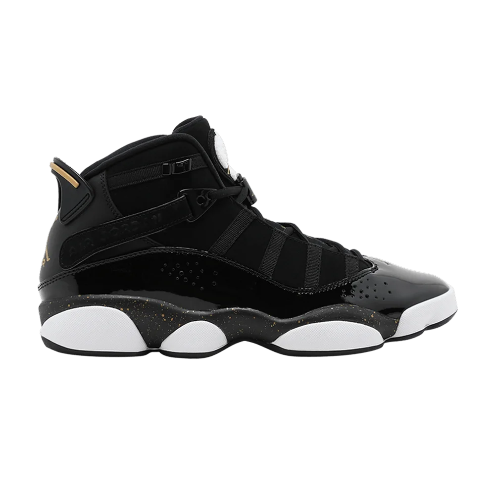 Кроссовки Air Jordan 6 Rings 'Black Metallic Gold'
