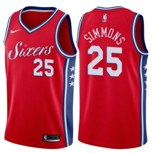 2017-18 Ben Simmons Philadelphia 76ers #25 Statement Red