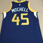 2017-18 Donovan Mitchell Utah Jazz #45 Icon Navy-2