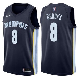 2017-18 MarShon Brooks Memphis Grizzlies #8 Icon Navy