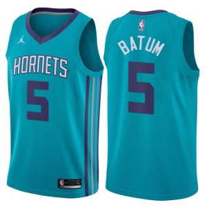 2017-18 Nicolas Batum Hornets #5 Icon Teal