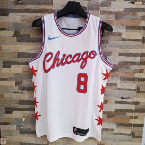 2017-18 Zach LaVine Chicago Bulls #8 City White