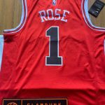Rose Chicago Bulls Nike Icon Swingman Jersey Red-4