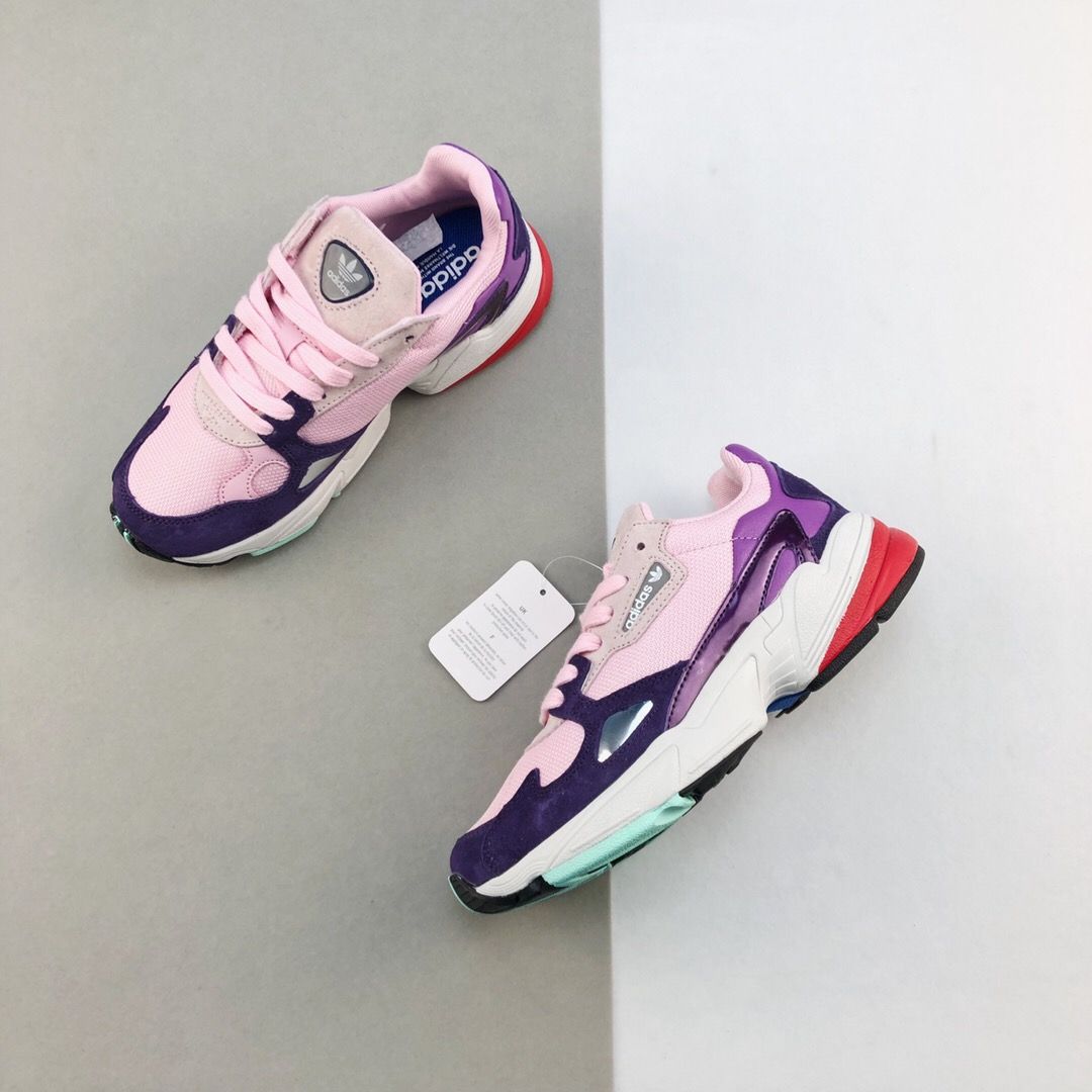 Adidas falcon clear pink legend purple online