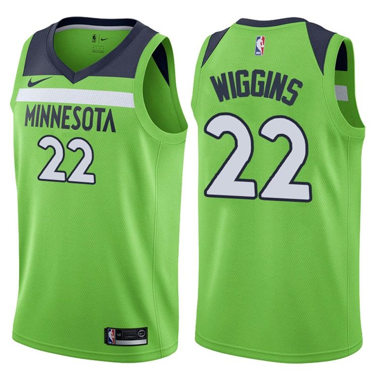 2017 18 Andrew Wiggins Minnesota Timberwolves 22 Statement Green